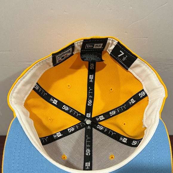 New Era, 59Fifty Fitted Hat, Arizona Diamondbacks, Yellow & White - Picture 7 of 10